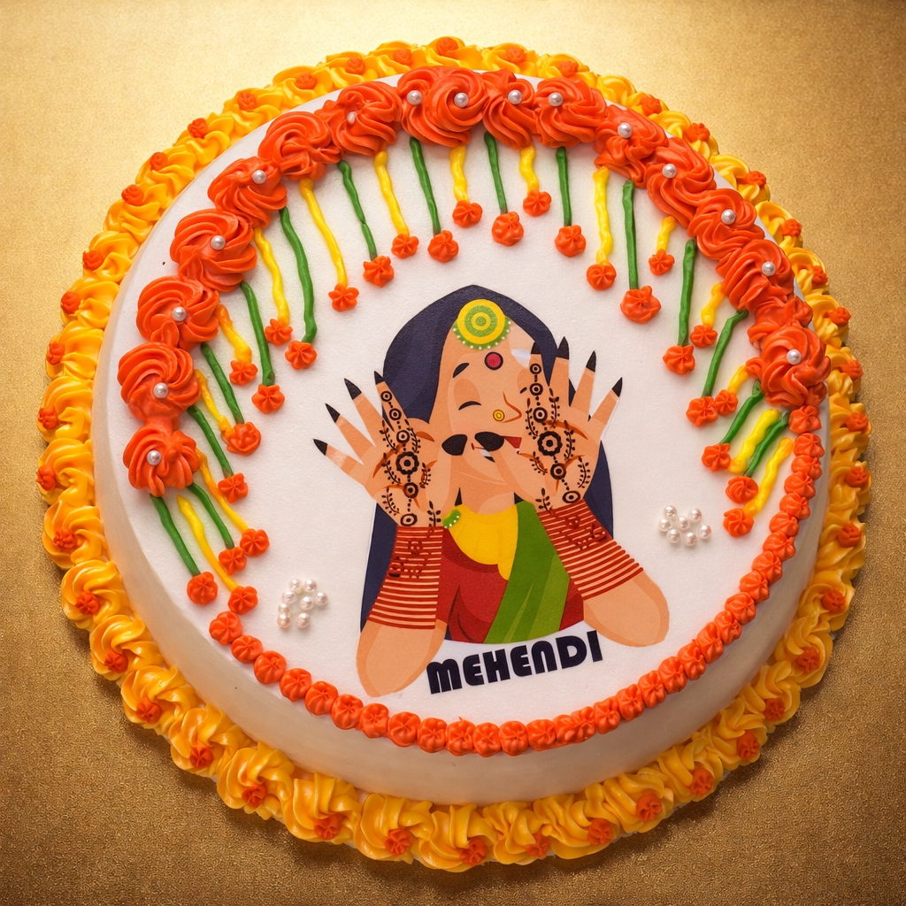 Mehndi Special Cake by Sugar & Soul